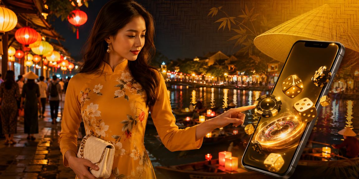 Người dùng trải nghiệm casino di động tại Hội An với điện thoại thông minh