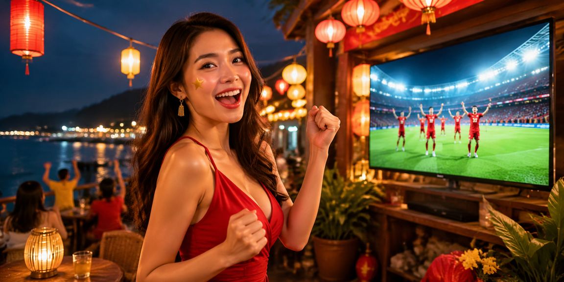 Người dùng tại chợ đêm Phú Quốc mở ứng dụng casino trên điện thoại
